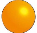 Пластмассовый шарик D=38 оранжевый