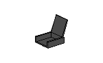 Кресло для человечка черное