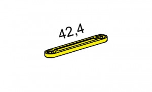 Купить раскос Fischertechnik (38542) 42,4 мм жёлтый в магазине ПАКПАК